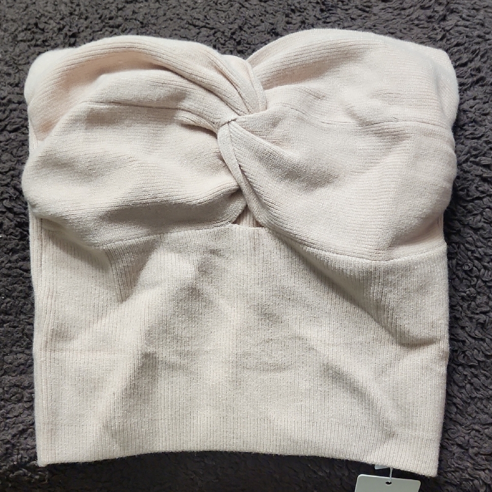 Elegant Cream Crop Top